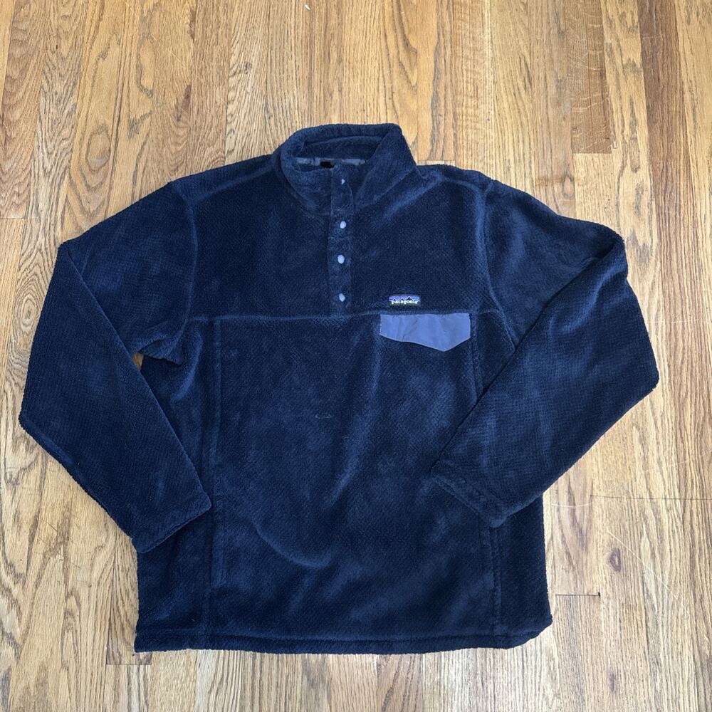 Patagonia Re-Tool Snap-T Polartec Thermal Pro Navy Pullover Jacket Size L